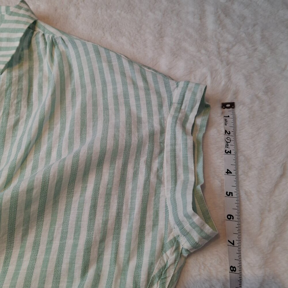 Madewell Boxy Shirt Striped Sz M Oversized Button Down 100% Cotton Preppy Work - Picture 13 of 13